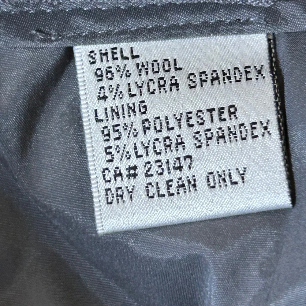 VTG Talbots Pencil Skirt Women 12P Gray Wool Blend Midi Professional Career Core